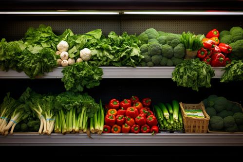 農(nóng)產(chǎn)品新鮮蔬菜貨架攝影圖 攝影圖